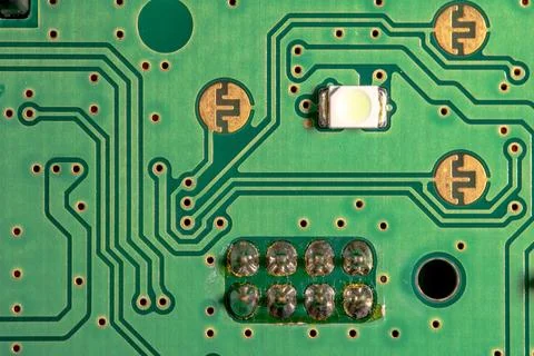 Circuit board for a vehicle controller Stockfoto's