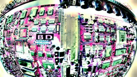 Circuit board vertical multicolor Stock Footage 21845763