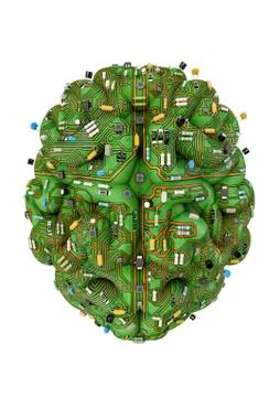 Circuit brain Illustrazione stock