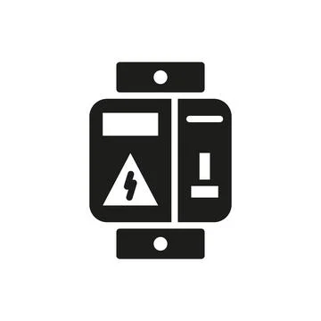 Circuit breaker icon vector design templates simple and modern Stock Illustration