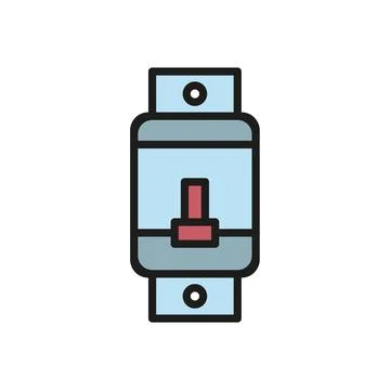 Circuit breaker icon vector design templates simple and modern Stock Illustration