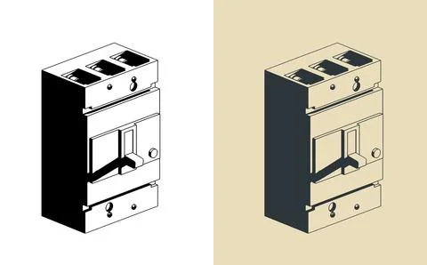Circuit breaker illustrations Stock-Illustration