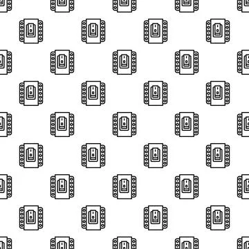 Circuit breaker switch gear electrical device pattern Stock Illustration