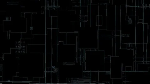 Circuit charge. signal flows. seamless loop. Stock Footage 80913336