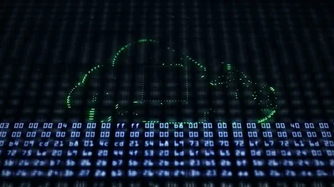 Circuit Cloud Computing on HEX codes Stock-Footage 85038783