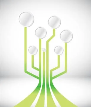 Circuit connection network illustration design Stock Illustration