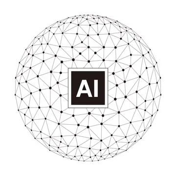 Circuit in the Cyborg sphere, Artificial intelligence concept. vector illustr Stock-Illustration