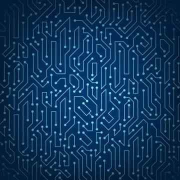 Circuit data digital pattern. Technology electronics texture. Stock Illustration