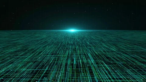 Circuit data line structure for cyber communication system Stock Footage 335557090