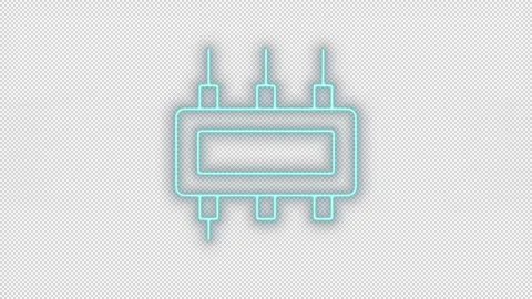 Circuit design neon animation | Stock Video | Pond5