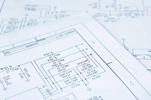 Circuit diagram Stock Photos