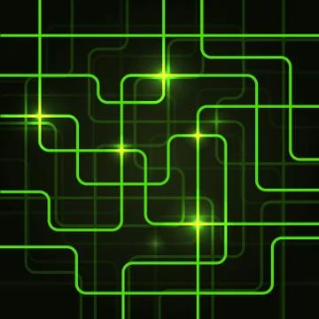 Circuit Electric Board abstract background 库存插图