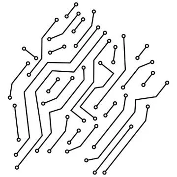 Circuit electronic pattern background 库存插图