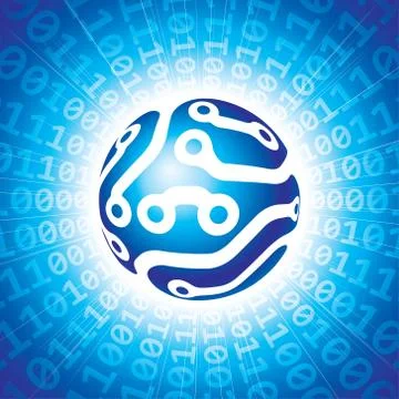 Circuit globe 스톡 일러스트