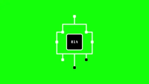 Circuit Green Screen - Chroma Key Stock Clip 库存影片 342788525