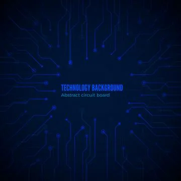 Circuit hardware texture. Computer chipset connection. Concept of circuit boa Stock Illustration