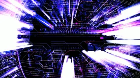 Circuit hor blueblast Stock Footage 21281653