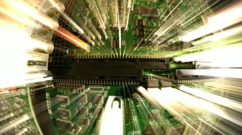 Circuit hor godrays Stock Footage 21281642