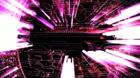 Circuit hor red blast Stock Footage 21282156