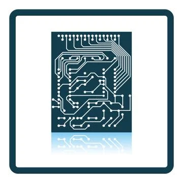 Circuit icon Stock Illustration