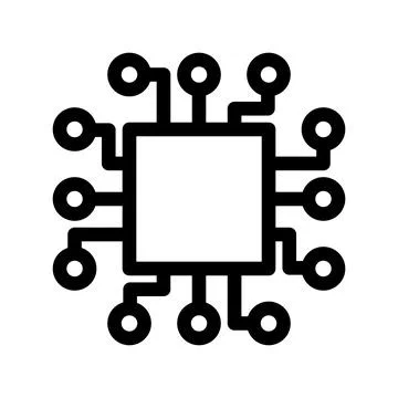 Circuit icon template Stock Illustration