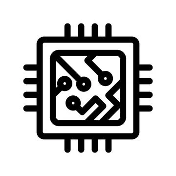 Circuit icon template Stock Illustration