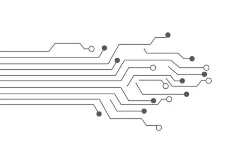 Circuit illustration design Stock Illustration