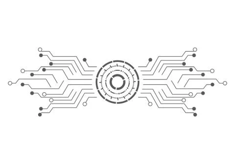 Circuit illustration design Stock Illustration