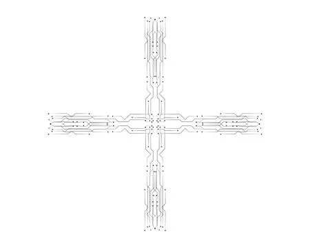Circuit illustration vector template line 스톡 일러스트