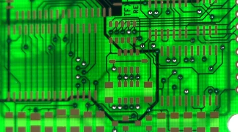 Circuit Inner layers; in white light Stock Footage 10587174