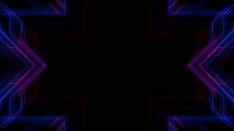Circuit Kaleidoscope Line Space Abstract background a Blue Red9 Stock Footage 147121437