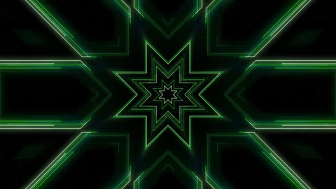 Circuit Kaleidoscope Line Space Abstract background a RGB5 Stock Footage 147131353