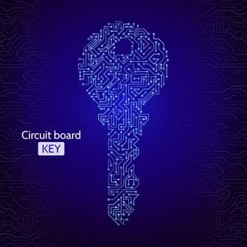 Circuit key Stock Illustration