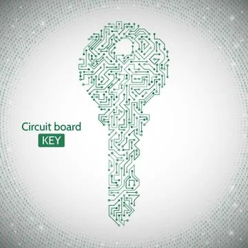 Circuit key Illustrazione stock
