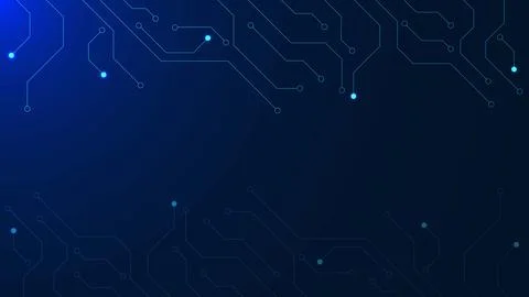 Circuit lines for digital data technology and connection system Illustrazione stock