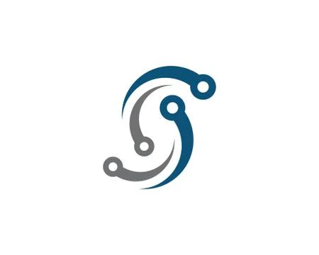 Circuit Logo Template Stock Illustration