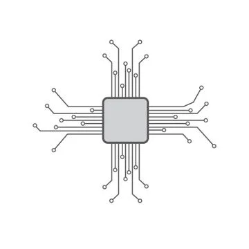 Circuit Logo Template vector Stock Illustration