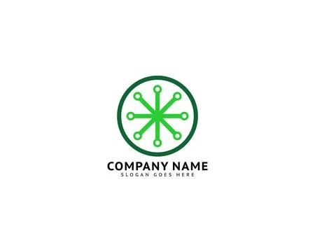Circuit Logo Template Vector Illustration Icon Design Stock Illustration
