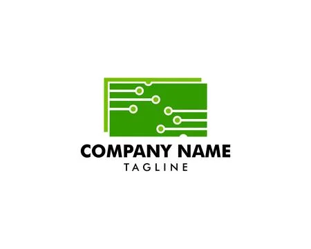 Circuit Logo Template vector illustration icon design Stock Illustration