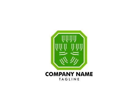 Circuit Logo Template vector illustration icon design Stock Illustration