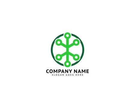 Circuit Logo Template Vector Illustration Icon Design Stock Illustration