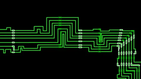Circuit matrix partial Stock Footage 277643093