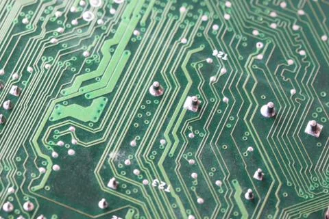 Circuit motherboard computer. Foto stock