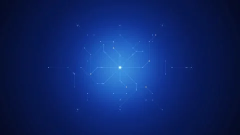 Circuit Network Pulse Animation Cybersecurity Background Big Data Visualization Stock Footage 342236721