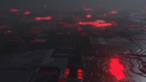 Circuit Pack - Front View Forward movement - 1080p Stock Footage 203904041