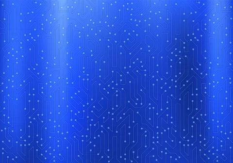 Circuit pattern on a blue metal background. Solar panels Stock Illustration