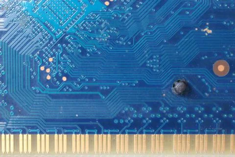 Circuit pattern on the RAM used for computers. Foto stock