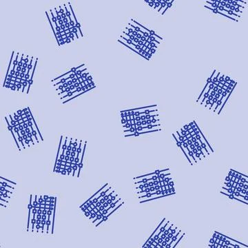 Circuit quantum technology line vector seamless pattern Stock Illustration