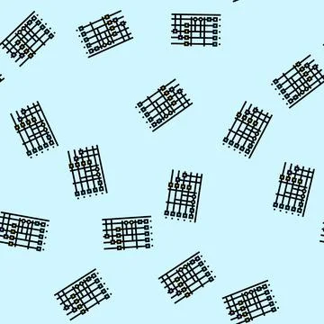 Circuit quantum technology vector seamless pattern Stock Illustration