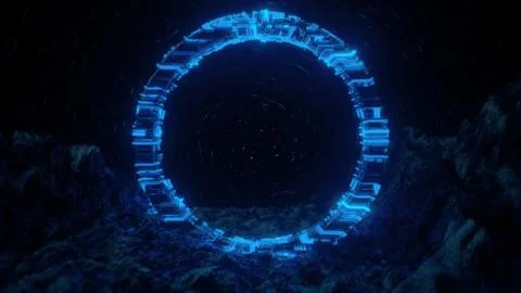 Circuit ring sci fi Stock Photos